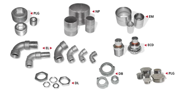 Conduit fittings and drain/breather valves