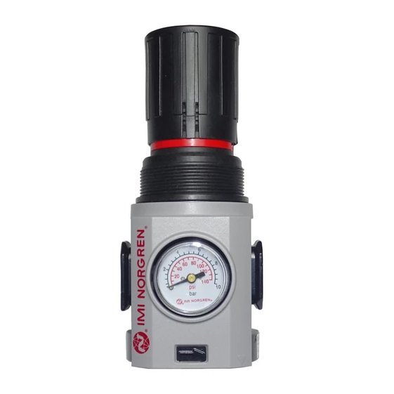 Pressure reducer 1/2" with pressure gauge